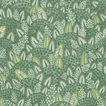 Zulu Terrain wallpaper in Forest Green & Olive Green