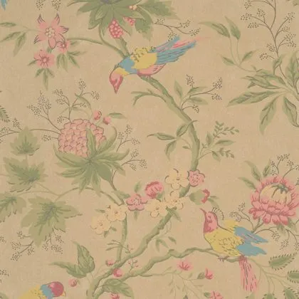 Brooke House wallpaper in Parchment