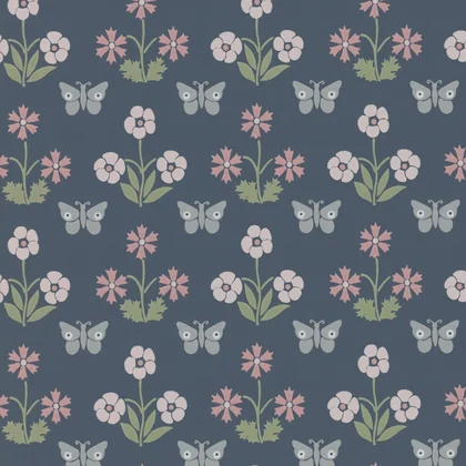 Burges Butterfly wallpaper by Little Greene