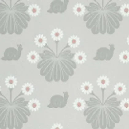 Burges Snail wallpaper in Silver