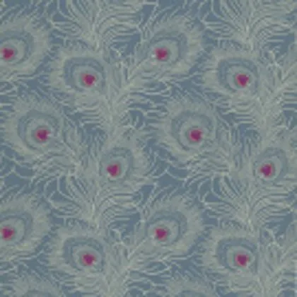 Carlton House Terrace wallpaper in Blue Plume