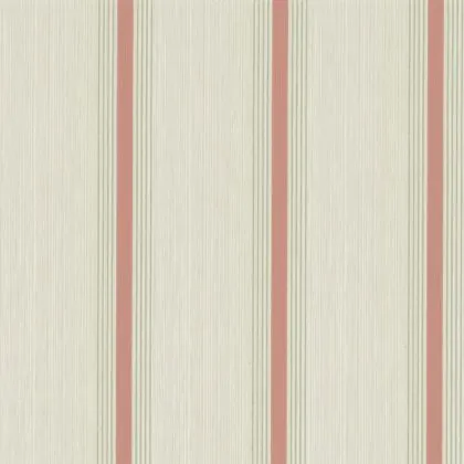 Cavendish Stripe wallpaper in Brush Red