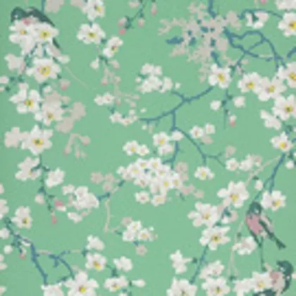 Massingberd Blossom wallpaper in Verditer
