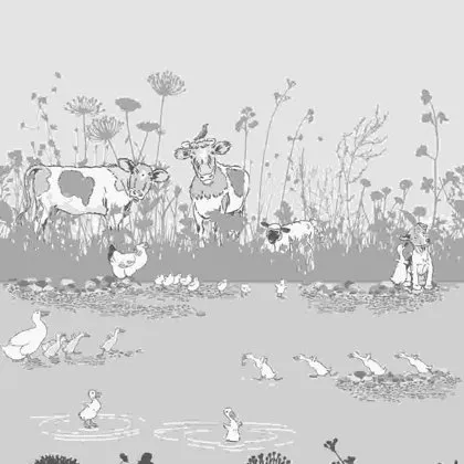 Riverside Capers wallpaper by Little Greene