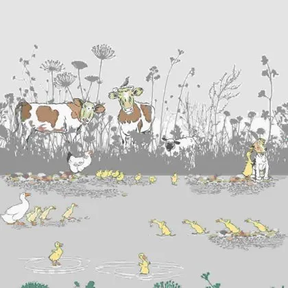 Riverside Capers wallpaper by Little Greene