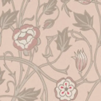 Tulip wallpaper in Castell Pink