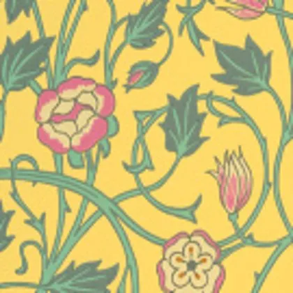 Tulip wallpaper in Indian Yellow