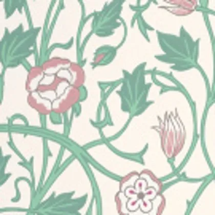 Tulip wallpaper in Linen Wash