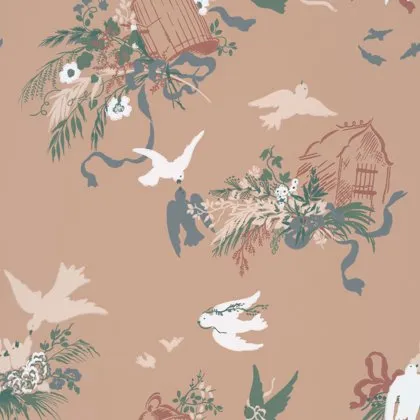 Volières wallpaper by Little Greene