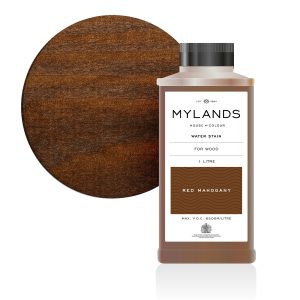 Water stain red mahogany