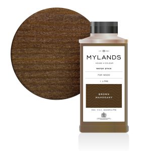 Water stain brown mahogany