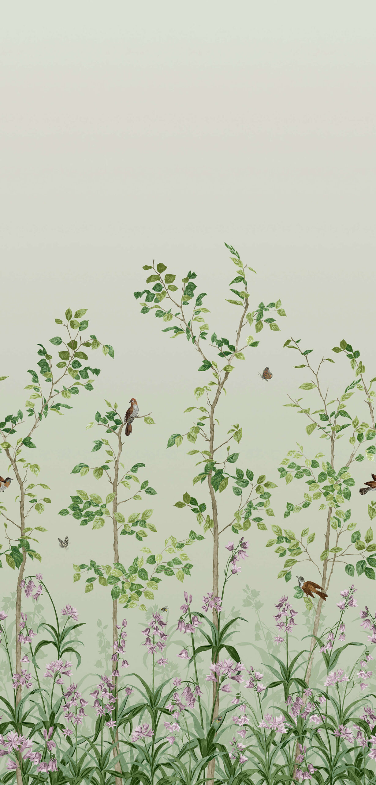 Bird & Bluebell - Pea Green